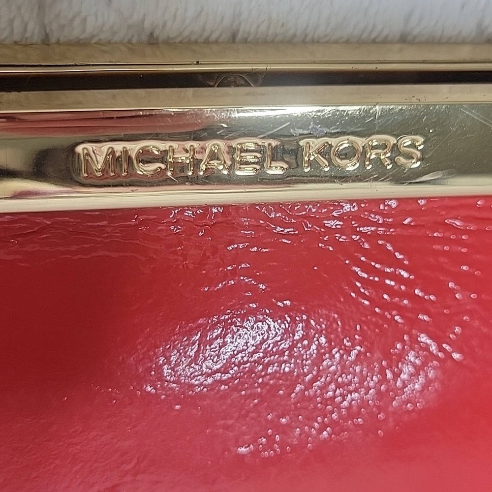Michael Kors Red Clutch Bag - Picture 3 of 4